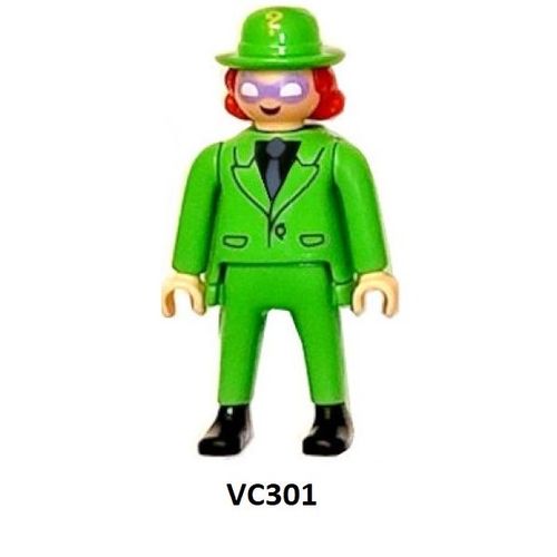 Figurine Kinder (2025) - Série: Dc Playmobil / N° 11 - The Riddler ( Vc301 / Vc-301 ) Avec Bpz