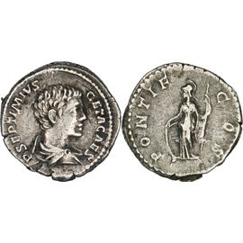 Rome - Denier - Geta - 207 Ad - Pontif Cos - Minerve Debout - Ric.34b - 27-123