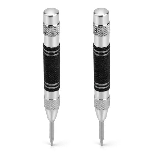 Automatique Centre de Punch 2pcs Ressort de Punch pour Métal, Bois, Verre, Tôle d'Acier 128mm Lourds Outils