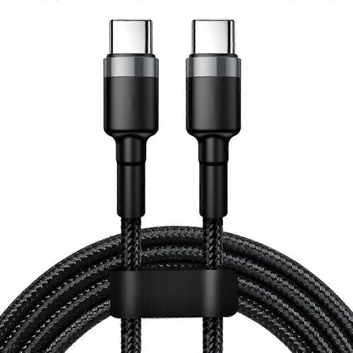 120W 10A Type C-C Rapide Câble de Charge de 1 Mètre de l'Argent pour la Haute Vitesse de Transfert de Données et Charge Rapide de Compatibilité