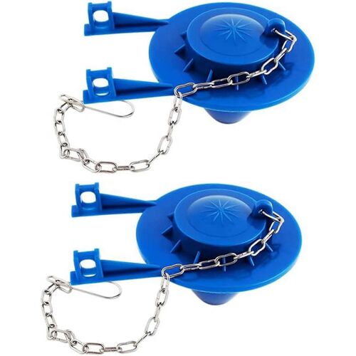 2 Pouces Toilettes Clapet de Remplacement - 2 Pack Universel en Caoutchouc Clapet pour la Norme Américaine Toilettes avec Clapet de la Chaîne d'