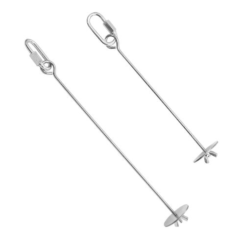 Les Mangeoires À Oiseaux Ensemble De 2 - En Acier Inoxydable Brochettes De Légumes Et De Fruits À La Fourchette Pour Les Perruches, 18 Cm Et 23 Cm Automatique De Poulet Chargeur