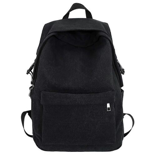 Les femmes du Sac à dos Noir, Élégant Sac à dos de Voyage avec une Grande Capacité, de la Lumière et Portable, Couleur unie pour les Vacances