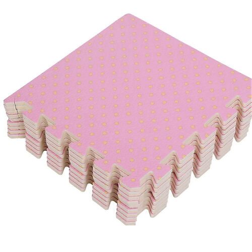 Motif imprimé de la Mousse de Tapis de Puzzle, Épaissi EVA Anti-Fatigue Tapis d'Exercice pour les Enfants et les Adultes, 24x24 Pouces