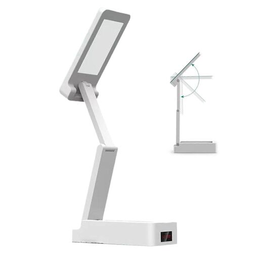 Lampenschreibtisch Licht - Wiederaufladbare Faltbare Nagellampe Für Lesen Und Studium, Flexibler Schreibtisch Mit Hellem Glühbirnenhalter