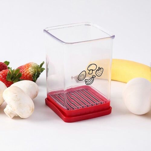 En Acier Inoxydable De Fruits Trancheuse Coupe Coupe Pour Les Fruits Mous - Rapide Trancher Les Fraises Et Les Bananes - 1 Pièce