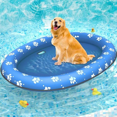 Chien de Natation Bouée - Imperméable à l'eau Piscine Flottante Jouet pour chien, Taille Réglable, Idéal pour l'Été, des Activités de Natation