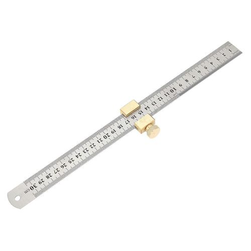 Règle en acier Positionnement de Bloc de Bois Scriber Locator Outil de Mesure de 0300mm Gamme 2630mm Compatible
