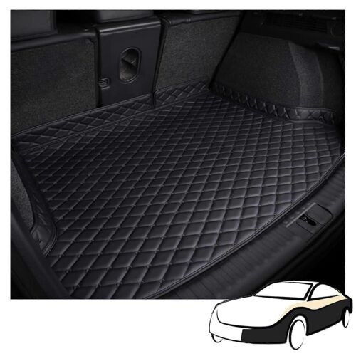 Voiture En Cuir De Tronc De Tapis Pour Volvo V90 2016-2025, Résistant Aux Rayures-Doublure De Compartiment De Démarrage Mat, Intérieur Noir Accessoire