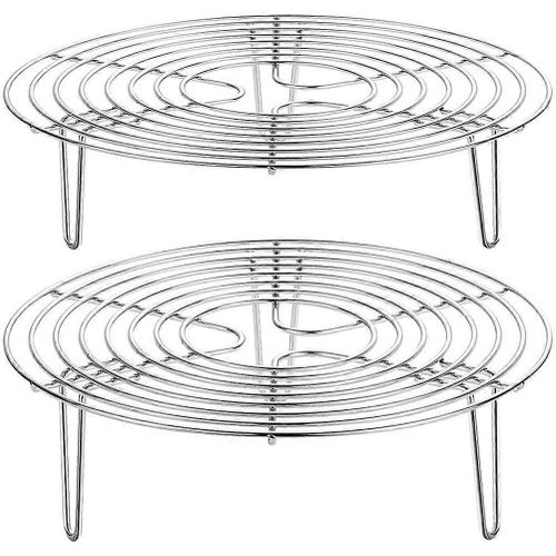 En Acier inoxydable Oeuf Rack et Raviolis Vapeur Set - Ronde à la Vapeur Bacs pour Cuiseur à Riz et Cuisson Pizza, de Style Chinois