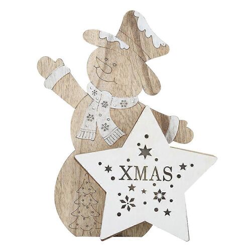 La maison Mignon Lumineux, décorations de Noël - Bonhomme de neige Décorations pour les Fêtes, 3 Pouces Coloré Lumières de LED