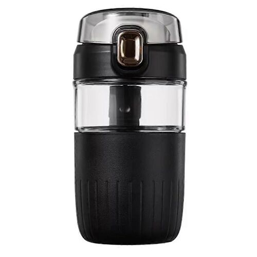Tasse D'eau Avec Infuseur De Thé, Portable Anti-Brûlure Office Tasse De Café Pour Les Boissons Froides, Sans Bpa, 16oz, Bleu