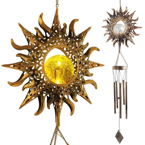 Solaire Des Carillons De Vent Pour Le Jardin Et Pelouse, De La Décoration Extérieure Solaire Carillons À Vent De L'Action De Grâces Cadeaux
