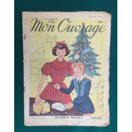 Mon Ouvrage Decembre 1950 N° 27 Joyeux Noel Tricot Couture