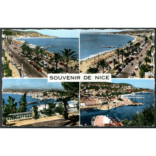 Carte Postale Souvenir De Nice , 1960