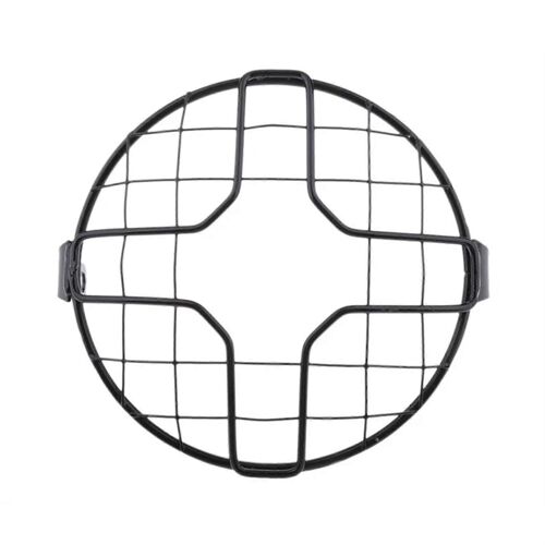 Moto Phare Sur La Couverture Universelle De 6,5 Po En Métal Mesh Grill Garde Beige