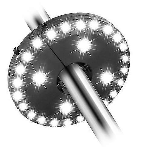 Parapluie De Patio De Lumières Lot De 2 28 Leds Sans Fil Pôle Lampe À Piles Tente De Camping Lumières Avec 3 Modes D'éclairage
