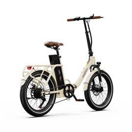 Vélo Électrique Pour Adulte Onesport Ot16-2, Moteur 250 W, Batterie 48 V 17 Ah, Vitesse Maximale 25 Km/H, Autonomie 120 Km, Pneus 20 Pouces, Système De Vitesses Shimano 7 Vitesses - Blanc