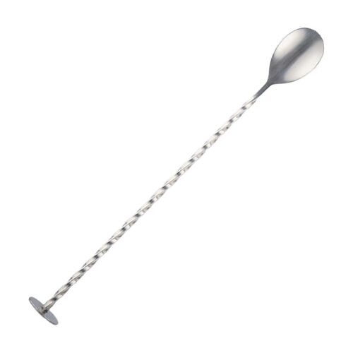 304 En Acier Inoxydable Cocktail Cuillère, Double-Clos Outil De Mixage, De Qualité Alimentaire, Agitateur Professionnel Et À La Maison Des Barmans
