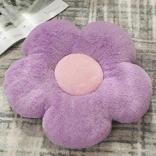 Fleur en forme de Coussins du Canapé Motif Floral Coussins 18 x 18 Pouces de Coton, Mélange de Lin Lavable en Machine