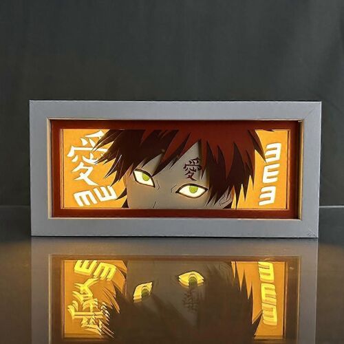 Anime Lampe de Gaara Figure RGB à LED 16Color Changer Anime l'Atmosphère de la Lampe Pour la Chambre à coucher Décoration Cadeau
