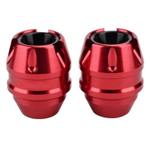 Moto Cnc Essieu Avant De La Fourche De La Roue D'automne Image Du Curseur Protecteur Pour Yamaha Xmax300 Nmax155 2014-2024 Rouge En Aluminium