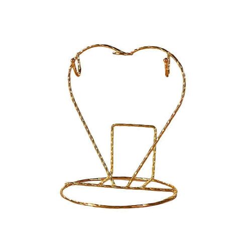 En Forme De C?Ur De Table, Porte-Gobelet, Le Style Nordique 2-Mug Support De Présentation Pour Bureau Ou La Cuisine