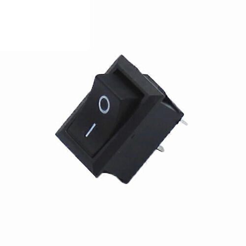 Interrupteur à bascule 15x21mm, 2broches, OnOff, Noir, 6A 250V / 10A 125 V, 100 Pcs