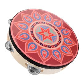 Tambourin Avec Les Bâtons De Tambour Et De La Pratique Pad En Acier Inoxydable Multicolore Casque Compatible Pour Ordinateur De Poche Xylophone Utilisation