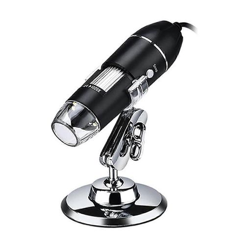 Microscope 1600X 8 LED, Zoom Numérique, USB, Appareil-photo de Microscope 3in1