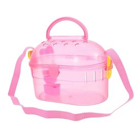 Portable Le Transport Des Animaux En Cage Pour Hamster Chinchilla Avec L'alimentation Un Bol Et Une Baignoire