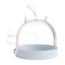 Hamster Boîte De Transport, De Petits Animaux Transporteur Pour Les Hamsters Et Les Gerbilles, Léger Et Respirant Boîte De Voyage, Facile À Utiliser Violet