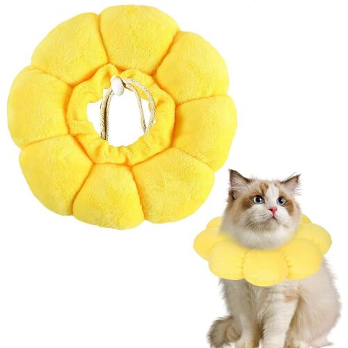 Chat De Récupération Collier Réglable Doux Donut Cône Élisabéthaine Chat Style De Col De Soins Post-Opératoires