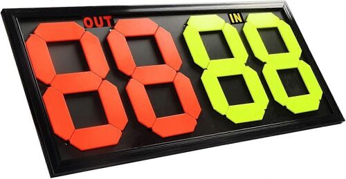 Arbitre De Football De Remplacement Manuel Du Conseil De Tableau De Bord De L'adhésif Double Face D'affichage 73 X 31 X 2 Cm