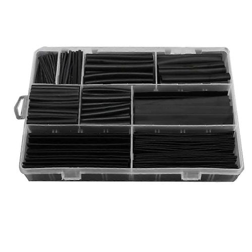 Gaine thermoretractable, rapport 2:1, isolante, ignifugee, 9 tailles, noire Ref. : 6261