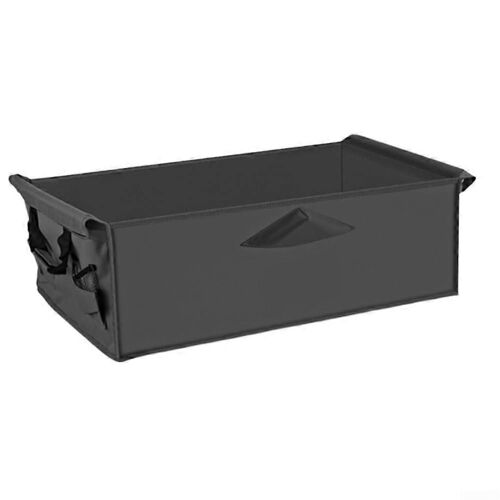 Pliable Chariot De Doublure À L'avant Et À L'arrière Pliant Wagons, Fait De Durable 600d Oxford Tissu Avec Poignées Latérales Pour Faciliter Le Retrait (Noir).