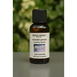 Huile Essentielle De Lavandin Grosso - Lavandula Hybrida Grosso - 30 Ml - Compte Gouttes Et Sécurité Enfants 