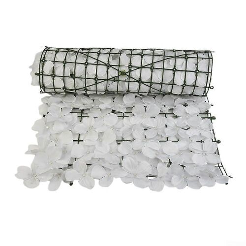 Cherry Blossom Feuille d'Écran de la vie privée Artificielle Jardin Patio Décoration Murale Fleurs de Couverture de la Clôture d'Écran protection pour le Jardin Blanc