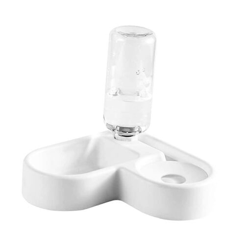1 X Pet Bol D'eau Chat Bol Chat Bols Animal De Compagnie Un Bol D'eau Du Chien Tas De Nourriture Pour Chat Double Écuelle Pour Chien Chargeur Automatique Pour Animaux De Compagnie Blanc