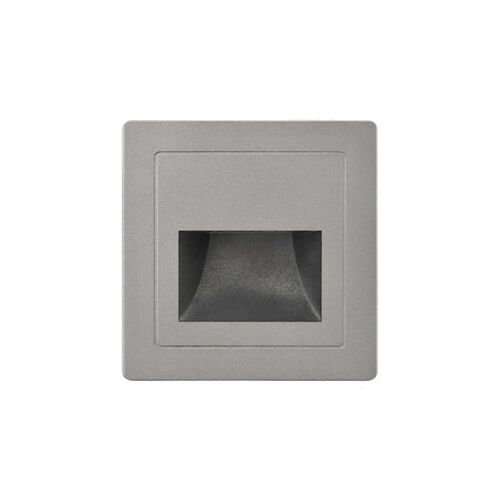Encastré Led Lampe de Mur Commutateur de Contrôle de l'Escalier de la Lumière AC85-265V Étape Lampe d'Éclairage de Couloir Intérieur de la Paroi de l'Éclairage(Blanc froid(5500-7000K),Gris)