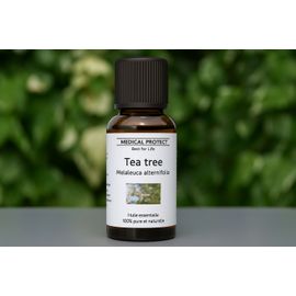Huile Essentielle De Tea Tree Ou Arbre À Thé - Melaleuca Alternifolia - 15 Ml - Compte Gouttes Et Sécurité Enfants 