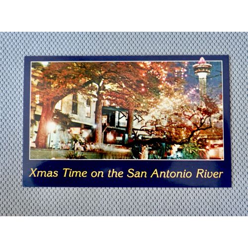 Carte Postale Ancienne Cpa. San Antonio, Texas. Noel À La Ville San Antonio Bord Du Fleuve. Texas, Usa, Etats-Unis , Amérique 1991.