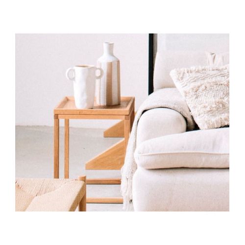 Table De Chevet Ou D'appoint En Chêne H50cm