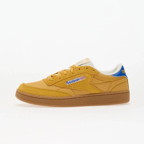 Chaussures Baskets Reebok Club C 85 Gritgold/ Optimumblue/ Gum Eur