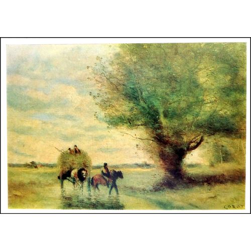 Corot Camille Lot 4 Cartes Postales Tableaux Peinture