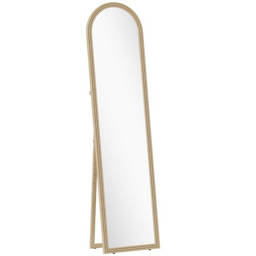 Miroir sur pied et mural pleine longueur 40 x 160 cm cadre pied effet pierre