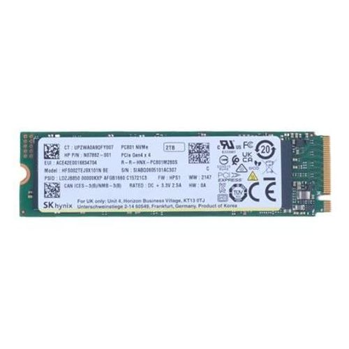 HP - SSD - 2 To - interne - M.2 2280 - PCIe 4.0 x4 (NVMe)