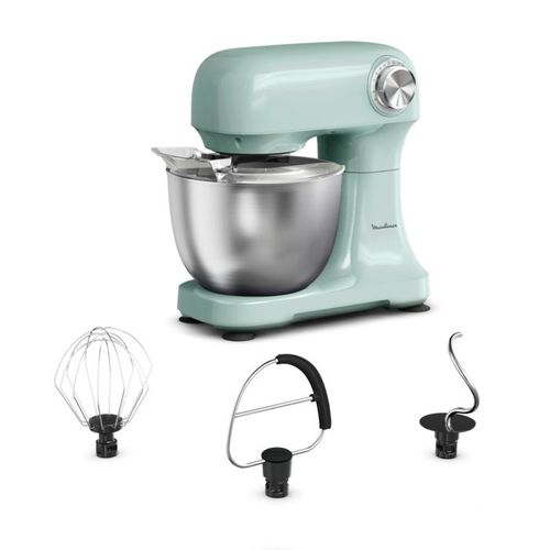 MOULINEX QA1403F0 Bake Easy, Robot pâtissier, Compact, Facile à utiliser, Vert c