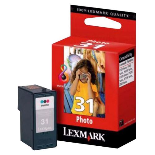 Lexmark Cartridge No. 31 - Couleur (cyan, magenta, jaune) - original - cartouche d'impression (photo) - pour Lexmark X2600, X2650, X2670, X2690, X3650, X4650, X4690, X5340, X5650, X6650, X6675...