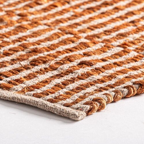 Tapis En Jute Marron En 200x30x1 Cm
